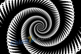 螺旋视觉错位矢量背景图